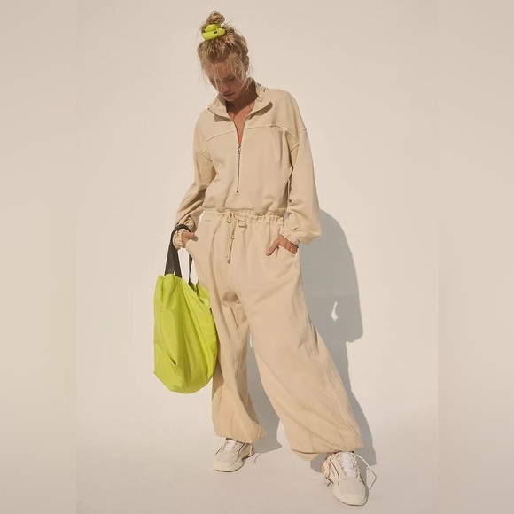 Free People Movement Brightside Onesie in Magnolia Size S - Picture 2 of 9